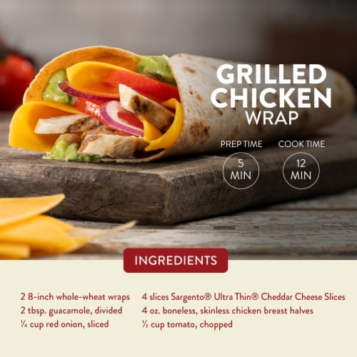 Sargento® Ultra Thin Sharp Cheddar Cheese Slices Perspective: left