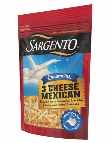 Sargento® Creamery 3 Cheese Mexican Blend Shredded Cheese Perspective: left