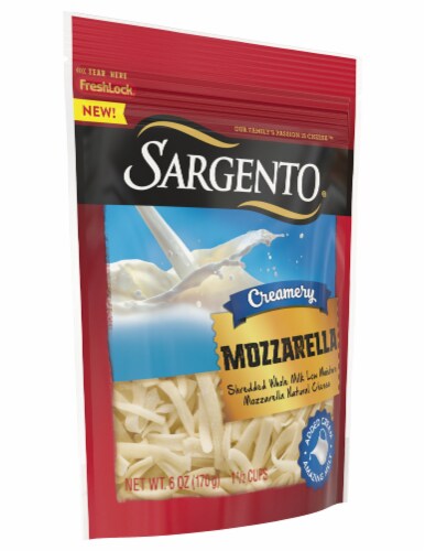 Sargento® Creamery Mozzarella Shredded Cheese Perspective: left