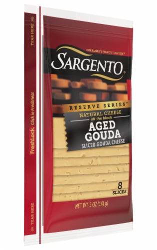 Sargento Reserve Series Aged Gouda Cheese Slices Perspective: left