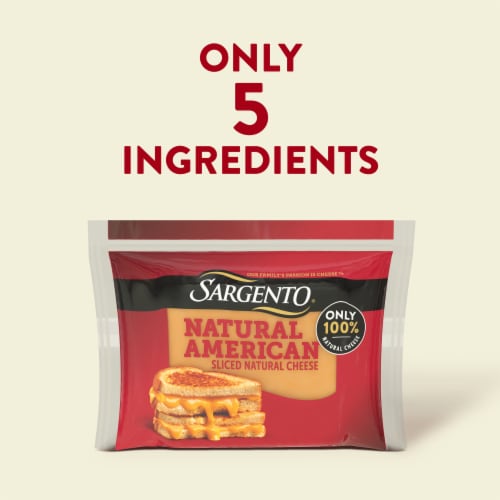 Sargento® Natural American Sliced Natural Cheese Perspective: left