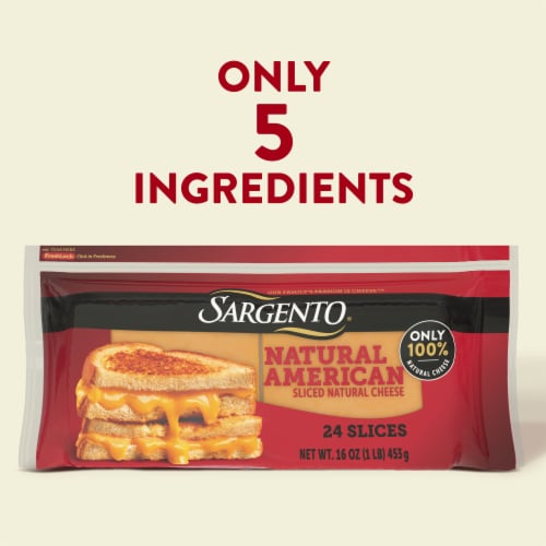 Sargento® Natural American Cheese Slices Perspective: left