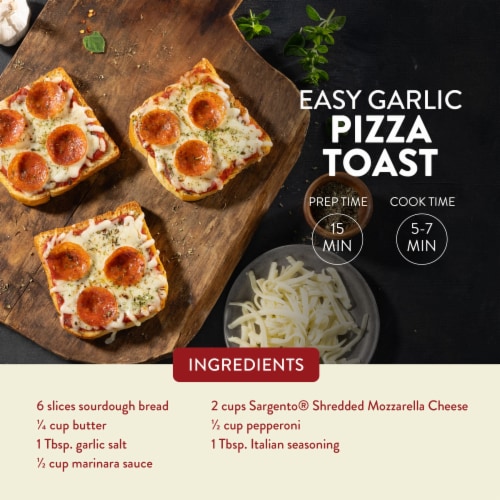Sargento® Off the Block Low Moisture Part-Skim Mozzarella Shredded Cheese Perspective: left