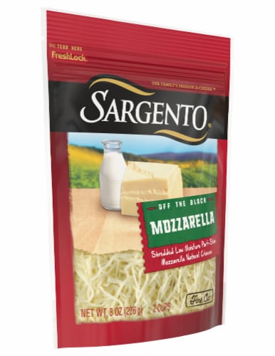 Sargento® Mozzarella Shredded Cheese Fine Cut Perspective: left