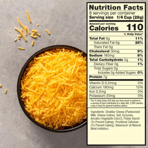 Sargento® Off The Block Fine Cut Sharp Cheddar Natural Cheese Shreds Perspective: left