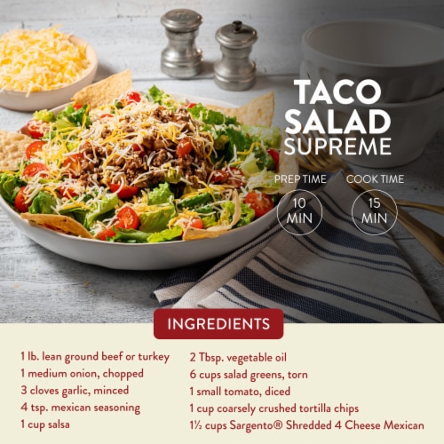 Sargento® Off the Block Fine Cut Shredded 4 Cheese Mexican Cheese Perspective: left