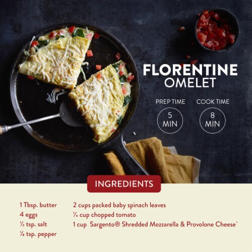 Sargento® Off the Block Mozzarella & Provolone Shredded Cheese Perspective: left