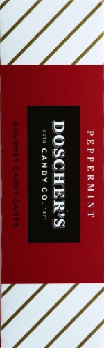 Doscher's Peppermint Holiday Candy Canes Perspective: left