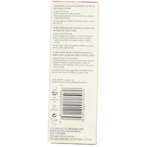 CoverGirl Outlast 575 Cherry Cordial All-Day Lipcolor Perspective: left