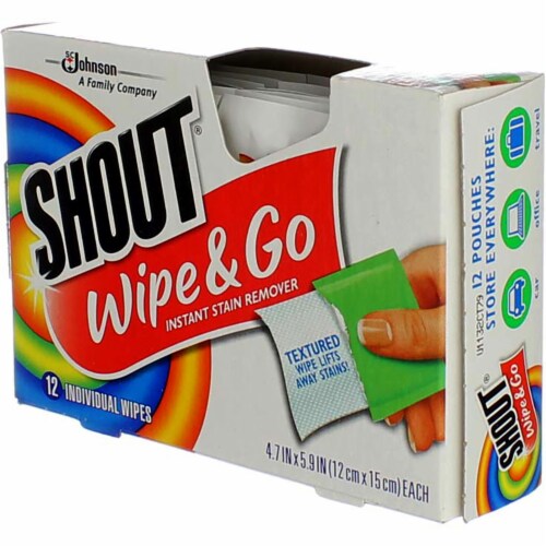 Shout® Wipe & Go Stain Removing Wipes Perspective: left