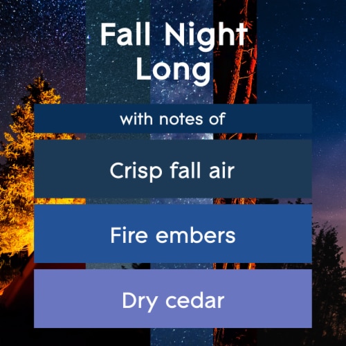 Glade 1 Wick Scented Candle, Fall Night Long, Fragrance Infused with Essential Oils, Pack of 2 Perspective: left