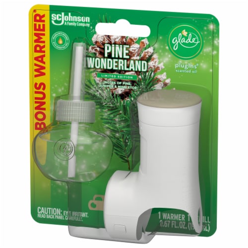 Glade® Limited Edition Pine Wonderland Scented Plug-In® Oil Warmer Perspective: left