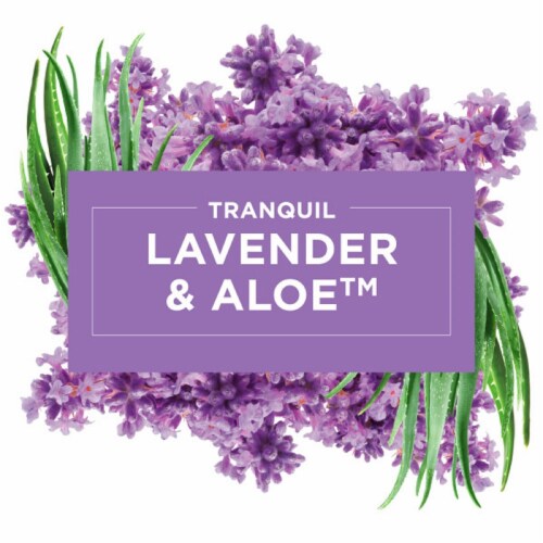 Glade® Tranquil Lavender Aloe 3-Wick Jar Candle Perspective: left