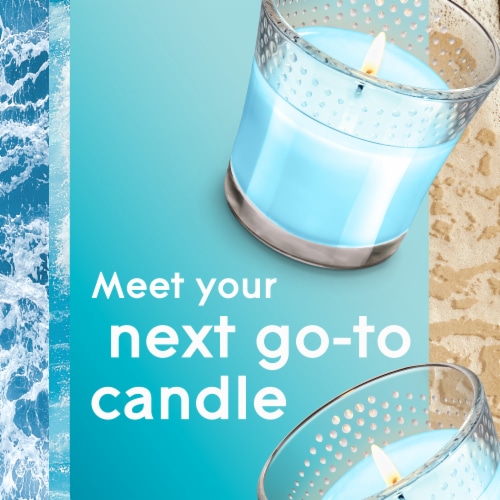 Glade® Candle Jar Air Freshener Aqua Waves Infused with Essential Oils Perspective: left