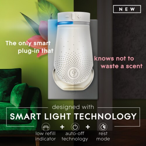 Glade® Plus Aqua Waves Scented Oil Plugin and Warmer Starter Kit Perspective: left