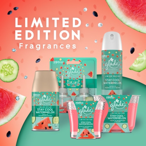 Glade® Stay Cool Watermelon Candles Perspective: left
