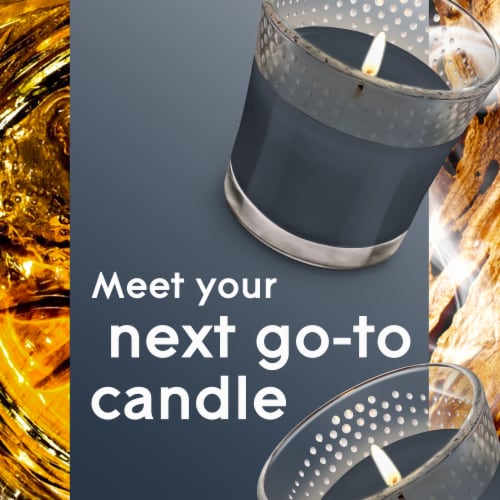 Glade Candle Smooth Bourbon & Oak Scent, 1-Wick, 3.4 oz (96.3 g) Ea, 2 Ct, Lead-Free Wick Perspective: left