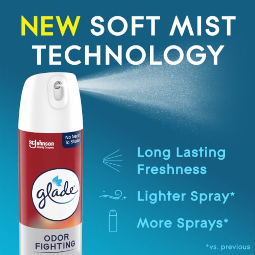 Glade Odor Fighting Soft Mist Air Freshener Room Spray, Apple Cinnamon, 8.0oz, 1pk Perspective: left
