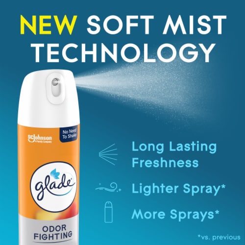Glade Odor Fighting Soft Mist Air Freshener Room Spray, Hawaiian Breeze Perspective: left