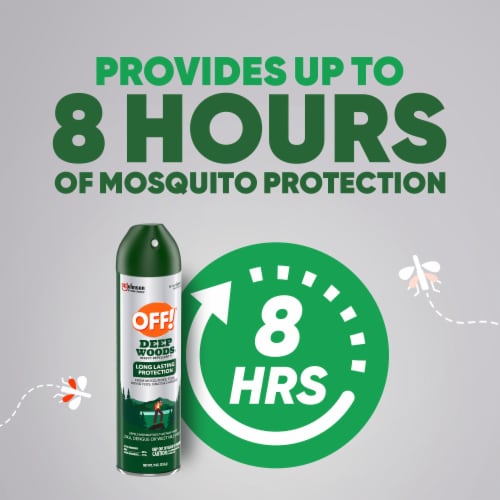 OFF! Deep Woods Insect Repellent V, Outdoor Mosquito, Tick & Fly Spray, 9 oz Perspective: left