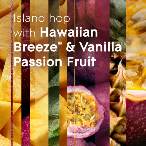 Glade PlugIns Scented Oil 2 Refills, Air Freshener, Hawaiian Breeze & Vanilla Passion Fruit, 0.67 oz Perspective: left