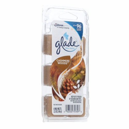 Glade Cashmere Woods Wax Melts Air Freshener Refill Perspective: left