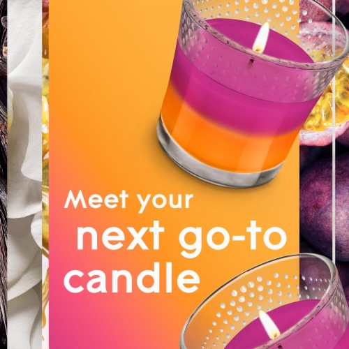 Glade® 2-in-1 Hawaiian Breeze® & Vanilla Passion Fruit® Candles Perspective: left