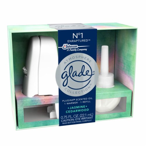 Glade Oil Warmer + Refill No. 1 Jasmine And Cedarwood Perspective: left