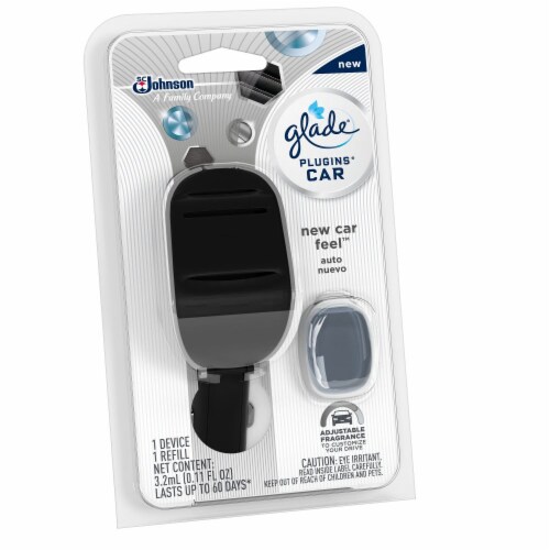 Glade Car Plugins New Car Feel Starter And Refill Perspective: left