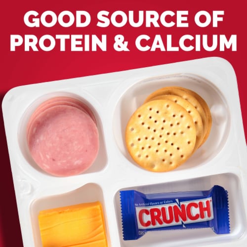 Armour LunchMakers Ham & Cheese Cracker Crunchers Meal Kit with Candy Bar Perspective: left