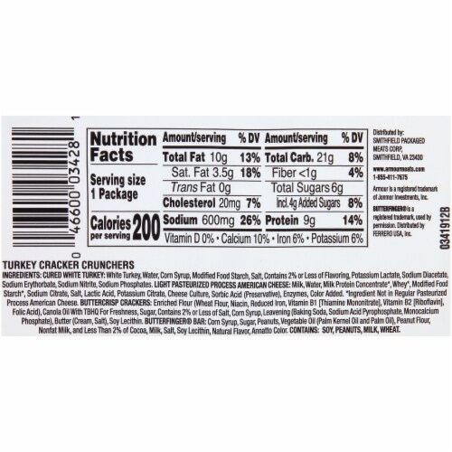 Armour LunchMakers Turkey & Cheese Cracker Crunchers Meal Kit with Candy Bar Perspective: left