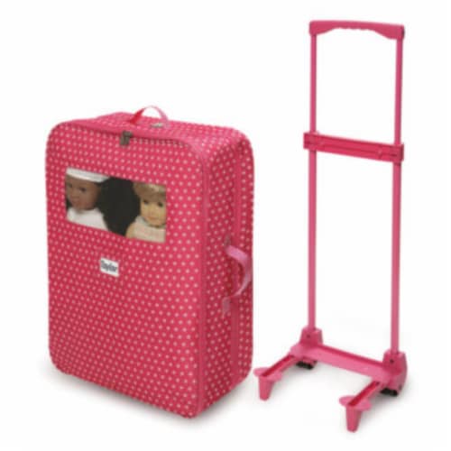 Double Trolley Doll Carrier with 2 Sleeping Bags Perspective: left