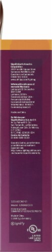Philips 5.5-Watt (60-Watt) Candelabra Base Bent Tip Candle BA11 LED Light Bulbs Perspective: left