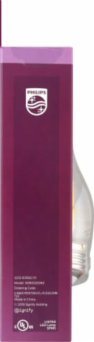 Philips 5.5-Watt (60-Watt) Medium Base Bent Tip BA11 LED Light Bulbs Perspective: left