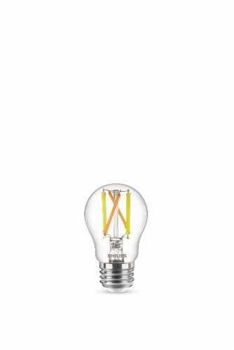 Phillips 5-Watt (40-Watt) A15 LED Dimmable Flicker Free Light Bulb- Soft White (2700K) Perspective: left