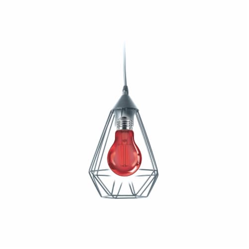 Philips 4-Watt (40-Watt) A19 LED Red Light Bulb Perspective: left