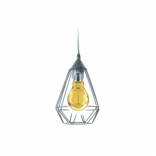 Philips 4-Watt (40-Watt) A19 LED Yellow Party Light Bulb Perspective: left