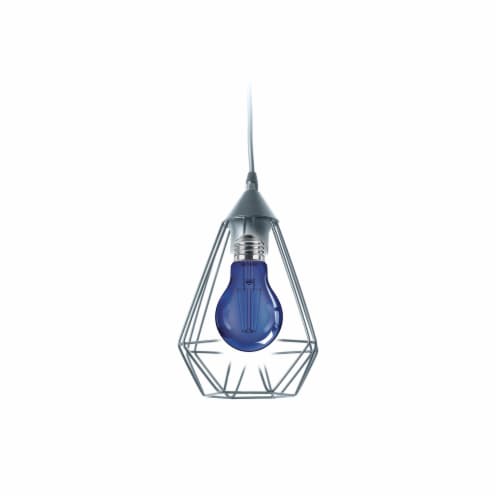 Philips 4-Watt (40-Watt) A19 LED Dimmable Blue Light Bulb Perspective: left