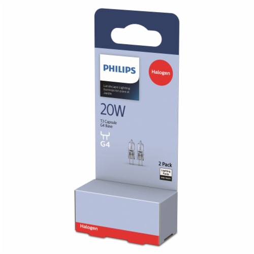 Philips 20-Watt T3 Halogen Dimmable Light Bulb - Soft White (2700K) Perspective: left