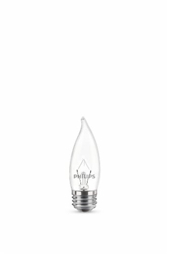 Philips 40-Watt Ba11 Incandescent Dimmable Light Bulb - Soft White (2500K) Perspective: left