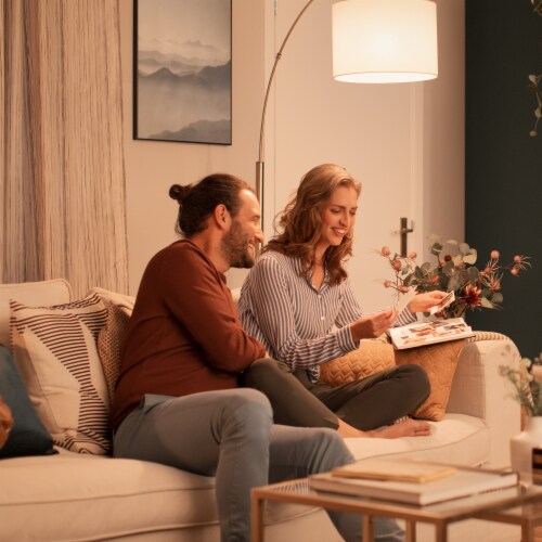 Philips 13.5-Watt (100-Watt) A19 Dimmable LED Light Bulbs Perspective: left
