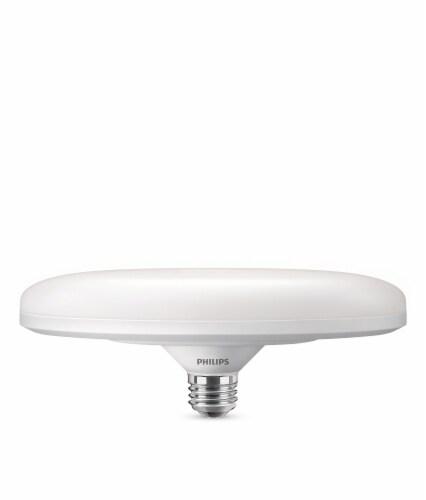 Philips 26-Watt (125-Watt) UFO LED Dimmable Light Bulb - Bright White (3000K) Perspective: left
