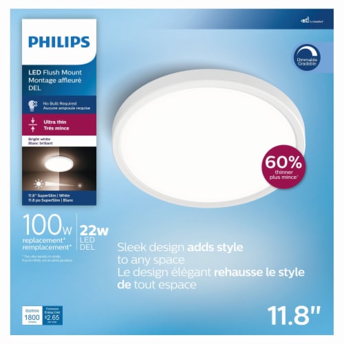 Philips 22-Watt (100-Watt) Dimmable Light Bulb - Bright Light (3000K) Perspective: left