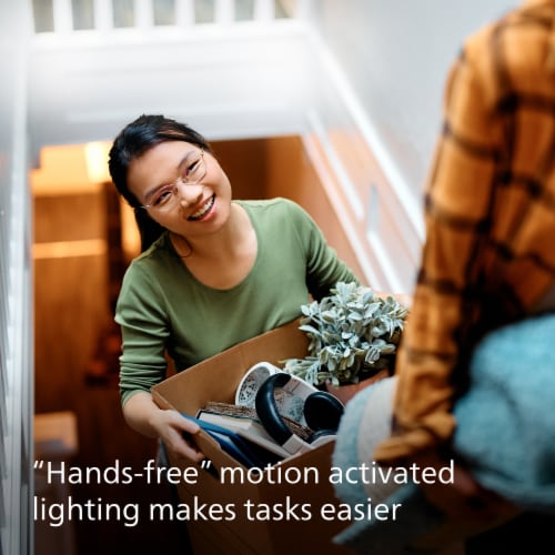 Philips 8.8-Watt (60-Watt) A19 LED Light Bulb Motion Sensor A19 60W 2700K 1PK Perspective: left