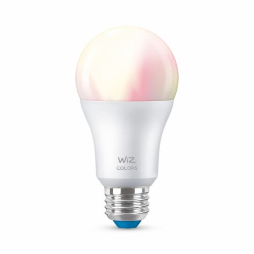 WiZ 8.8-Watt (60-Watt) A19 LED Smart Light Bulb Perspective: left