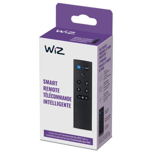 WiZ Remote Control with Batteries Perspective: left