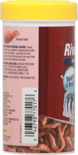 Tetra RiverShrimp Natural Shrimp Treat Perspective: left