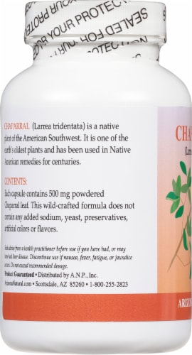 Arizona Natural Products Chaparral Capsules Perspective: left