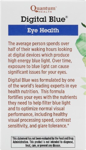 Quantum® Health Digital Blue™ Eye Health Softgels Perspective: left