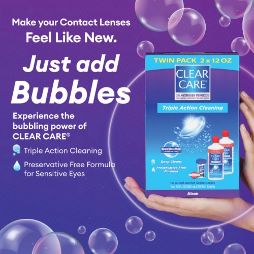 Clear Care® Triple Action Cleaning Twin Pack Perspective: left